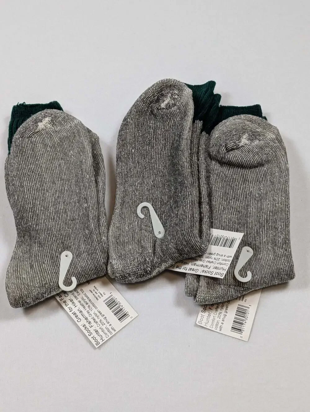 Carolina Glove Co. Comfort Crafted Gray Heather Boot Socks, Style 30101